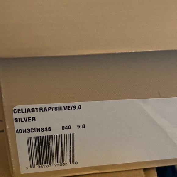 NWT Michael Kors Strappy Silver Gemstone Heeled Sandals High Heel Party … - Picture 16 of 16